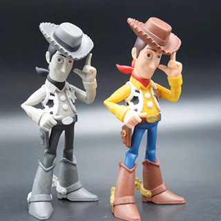 โมเดลฟิกเกอร์ PVC รูปการ์ตูนดิสนีย์ Toy Story 4 Woody Cowboy ขนาด 19 ซม. สําหรับตกแต่งเค้ก