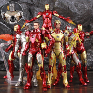 Zd ฟิกเกอร์ Marvel Iron Man MK1 MK2 MK3 MK4 MK5 MK6 MK7 MK42 MK43 7 นิ้ว Iron-Man Mark 1 2 3 4 5 6 7 42 43 Legends