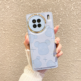 เคสโทรศัพท์มือถือหนัง แบบแข็ง ลายหมี สําหรับ Vivo X90 X90Pro X80 X80Pro X90Pro+