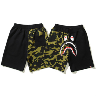 Bape กางเกงขาสั้นลําลอง ผ้าฝ้าย พิมพ์ลาย มีสไตล์ สําหรับทุกเพศ