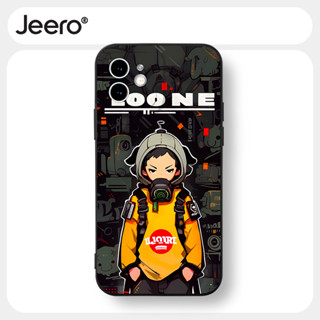 Jeero เคสไอโฟน เคสซิลิโคนนุ่มกันกระแทกลายการ์ตูนอนิเมะตลก เคสโทรศัพท์ สีดำ Compatible for iPhone 15 14 13 12 11 Pro Max SE 2020 X XR XS 8 7 6 6S Plus xsmax 6splus 7plus 8plus พลัส HFF3582