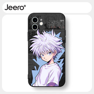 Jeero เคสไอโฟน เคสซิลิโคนนุ่มกันกระแทกลายการ์ตูนอนิเมะตลก เคสโทรศัพท์ สีดำ Compatible for iPhone 15 14 13 12 11 Pro Max SE 2020 X XR XS 8 7 6 6S Plus xsmax 6splus 7plus 8plus พลัส HFF3570