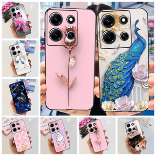 เคสโทรศัพท์มือถือ ซิลิโคนนิ่ม ลายผีเสื้อ ดอกไม้สวยงาม สําหรับ Infinix Note 30i 2023 Note30i 4G X6716