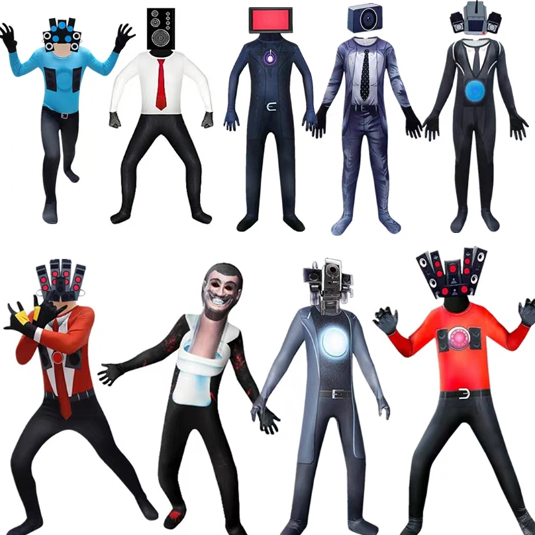 หน้ากากคอสเพลย์ Skibidi Toilet หน้ากากคอสเพลย์ สําหรับปาร์ตี้ฮาโลวีน