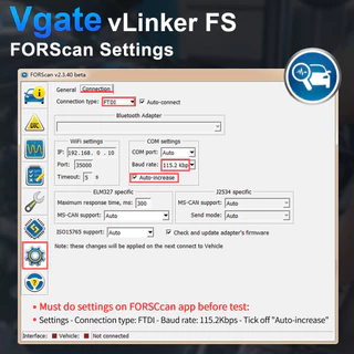 【Local stock】Vgate vLinker FS ELM327 เครื่องสแกนเนอร์วินิจฉัยรถยนต์ สําหรับ Ford FORScan HS MS-CAN USB ELM 327 OBDII OBD2 OBDII Mazda