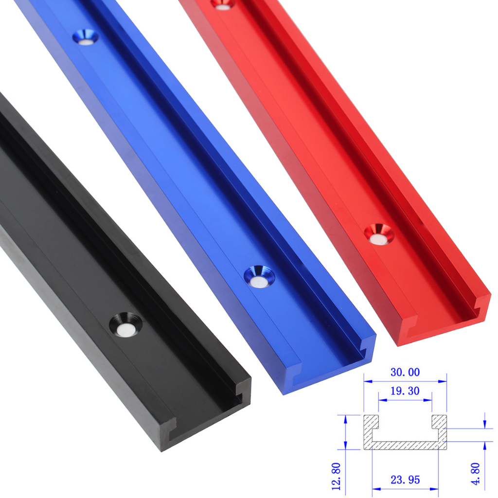 30 Type 500mm Woodworking Chute Slide Limit Guide T-slot Aluminum Track For DIY Table Saw Workbench 
