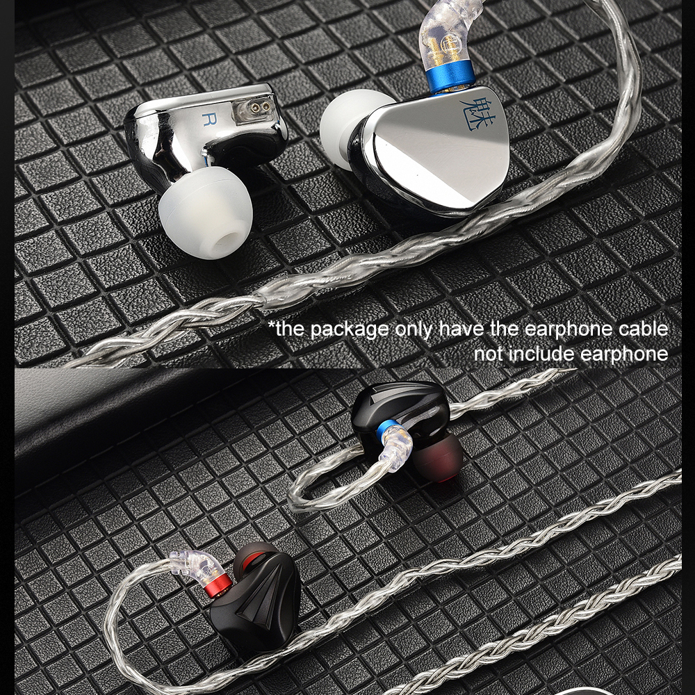 Faaeal CVJ TS800 สายเคเบิลอัพเกรดหูฟัง 200 แกน ชุบเงิน HIFI ปลั๊ก 2.5 3.5 4.4 มม. 2Pin S สําหรับหูฟัง