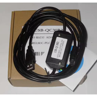 Mitsubishi Q series PLC สายเคเบิลโปรแกรมมิตซูบิชิ Q series และสายสื่อสารคอมพิวเตอร์ USB-QC30R2