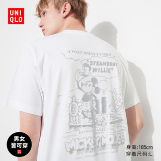 Uniqlo เสื้อยืดแขนสั้น พิมพ์ลายมิกกี้เมาส์ สําหรับผู้ชาย ผู้หญิง (UT) 466793