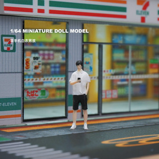 โมเดลฟิกเกอร์ 1/64 Diorama City Street View ของเล่นสําหรับเด็ก