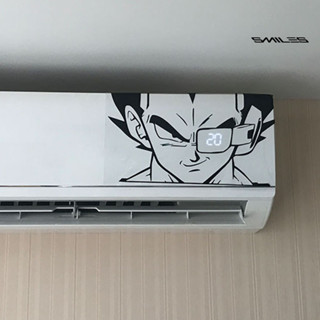 สติกเกอร์ ลายการ์ตูน Dragon Ball Vegeta มีกาวในตัว สําหรับติดตกแต่งเครื่องปรับอากาศในร่ม