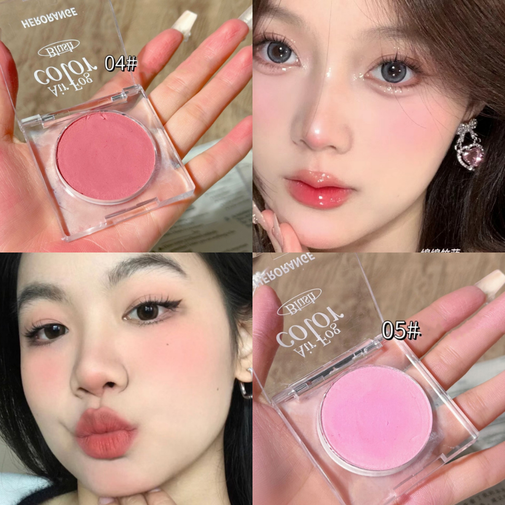 COD Herorange บลัชออนเนื้อครีม เนื้อแมตต์ น้ําหนักเบา 6 สี พร้อมเอฟเฟกต์ความกระจ่างใส สีนู้ดธรรมชาติ สําหรับแก้ม
