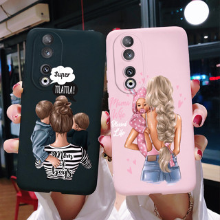 เคสซิลิโคนนิ่ม พิมพ์ลาย Super Mom แฟชั่น สําหรับ Honor 90 Pro 2023 Honor90 90Pro