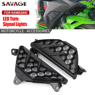 ไฟเลี้ยว LED สําหรับรถจักรยานยนต์ KAWASAKI NINJA ZX 25R NINJA 250 300 400 650 1000/SX ZX-6R ZX 636 ER-6F EX650 Z1000 SX