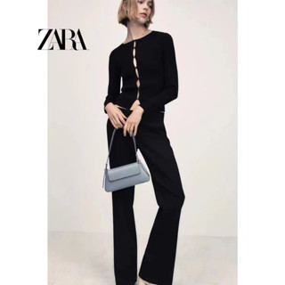 Zara กระเป๋าสะพายไหล่ลําลอง เข้ากับทุกการแต่งกาย สไตล์มินิมอล แฟชั่นฤดูใบไม้ผลิ สําหรับผู้หญิง