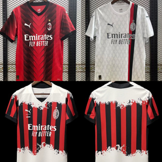 เสื้อกีฬาแขนสั้น ลายทีมชาติฟุตบอลชั้นนํา Milan 23 24 22 23 AC ชุดเหย้า สําหรับผู้ชาย ไซซ์ S - XXL