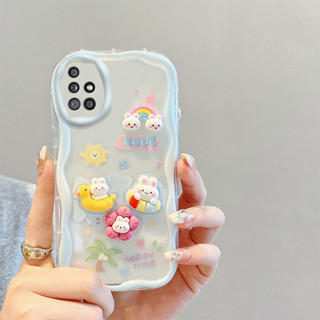 เคสโทรศัพท์มือถือ แบบนิ่ม ลายการ์ตูนครีม 3D สําหรับ Samsung A51 A20 A30 M10s A10 M10 A50 A30s A50s A20s A10s M01s A12 M12 F12 A71 4G