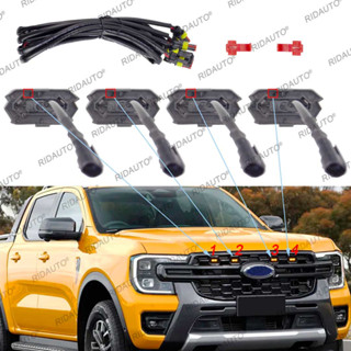 โคมไฟ LED สีเหลืองอําพัน โปร่งแสง สําหรับอัพเกรด NEXT GEN FORD RANGER WILDTRAK 2023 2024