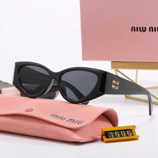 ใหม่ แว่นตากันแดด MIUMIU อเนกประสงค์ หรูหรา เรียบง่าย ยอดนิยม อินเทรนด์ สําหรับผู้ชาย และผู้หญิง UV400