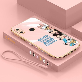 เคสโทรศัพท์มือถือ ลายการ์ตูน Disney Family พร้อมสายคล้อง สําหรับ Xiaomi 8 Xiaomi 9 Xiaomi 10 Xiaomi 10S Xiaomi 10 lite Xiaomi 11 Xiaomi 11 lite