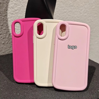 เคสซิลิโคนโดปามีนที่สวยหรูสำหรับ iPhone x case xs max xr ป้องกันการชนกันกันกระแทกรวมทุกอย่างฝาครอบป้องกันเคสโทรศัพท์สีทึบอ่อน