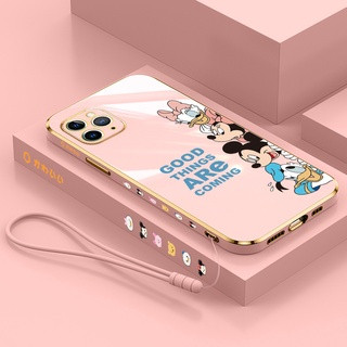 เคสโทรศัพท์มือถือ ลายการ์ตูนดิสนีย์ ครอบครัว พร้อมสายคล้อง สําหรับ Tecno Spark 8PRO Tecno CAMON18 Tecno CAMON18P Hot 12 Hot 12i Hot 12PLAY Hot 30PLAY