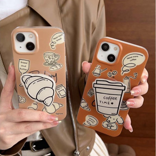 เคสโทรศัพท์มือถือแบบแข็ง กันกระแทก ลายกาแฟ kesong น่ารัก หรูหรา สําหรับ iPhone 15PROMAX 14PROMAX 11 12PROMAX 13PROMAX 14 14PRO