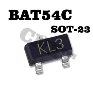 20 ชิ้น BAT54C KL3 SOT-23 30V/200mA Schottky Diode