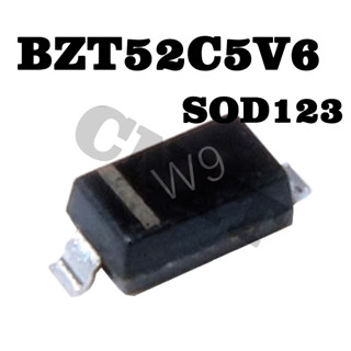 100 ชิ้น BZT52C5V6 W9 SOD123 ตัวควบคุมแรงดันไฟฟ้าไดโอด 5.6V