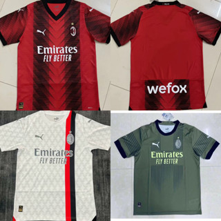 2324ac Milan Home/Away เสื้อแฟนคลับ คุณภาพสูง AAA+