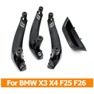Rhd ชุดมือจับประตู คาร์บอนไฟเบอร์ แบบเปลี่ยน สําหรับ BMW X3 X4 F25 F26 2010-2016