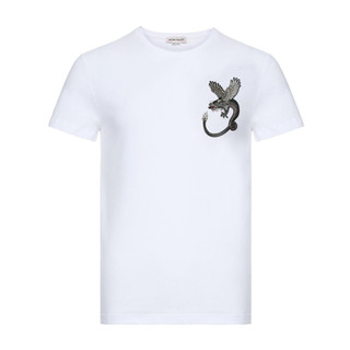 Mcqueen Alexander McQueen เสื้อยืดคอกลม แขนสั้น ผ้าฝ้าย สําหรับผู้ชาย