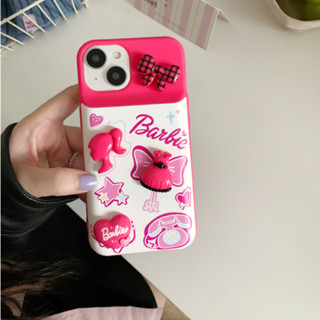 เคสโทรศัพท์มือถือ แบบนิ่ม ลายการ์ตูนบาร์บี้ 3D สําหรับ iPhone 11 12 13 14 PRO MAX iPhone14 iPhone14Pro