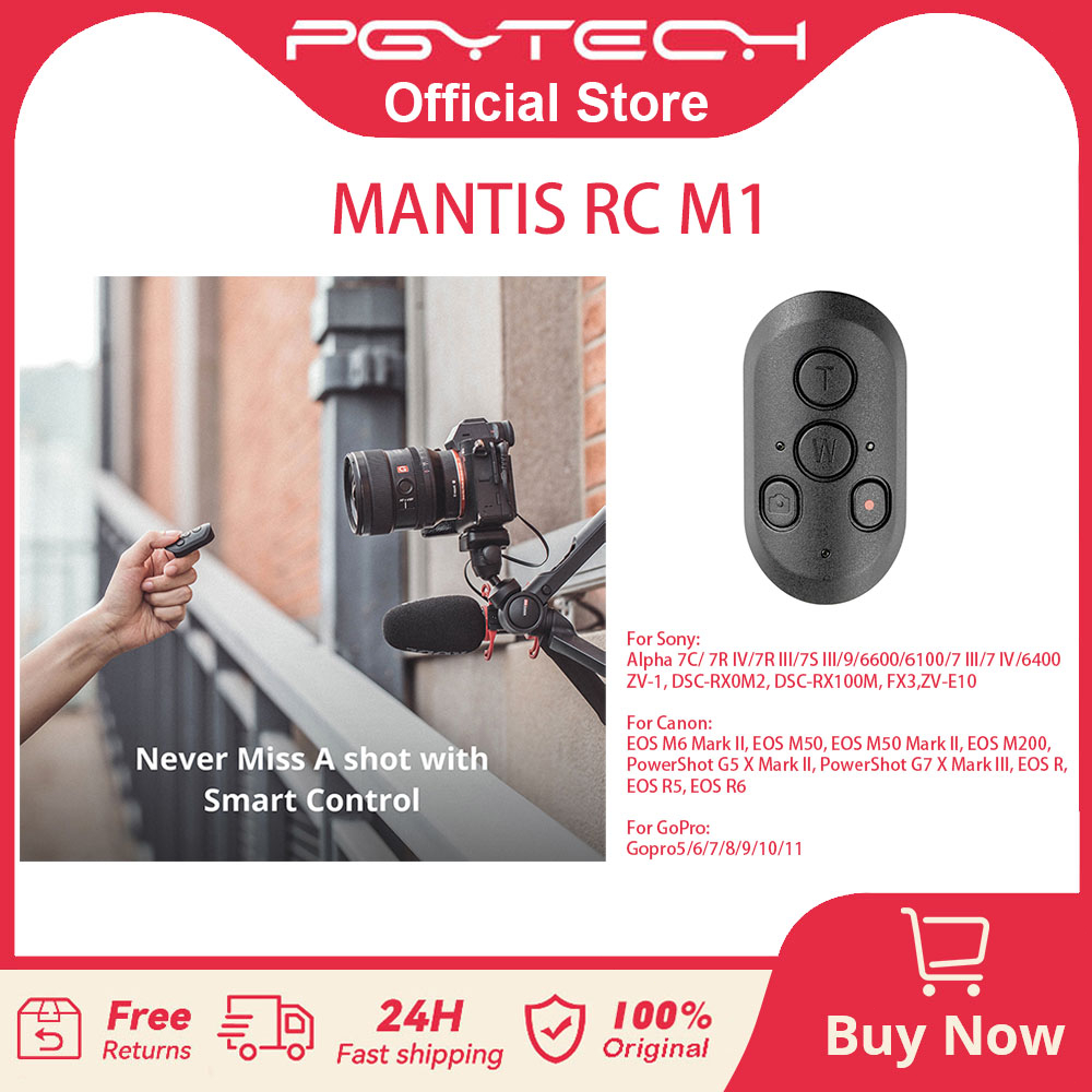 【ร้านค้าอย่างเป็นทางการ】PGYTECH MANTIS RC M1 สำหรับกล้องแอ็คชัน Sony/Canon/GoPro การควบคุมรีโมท