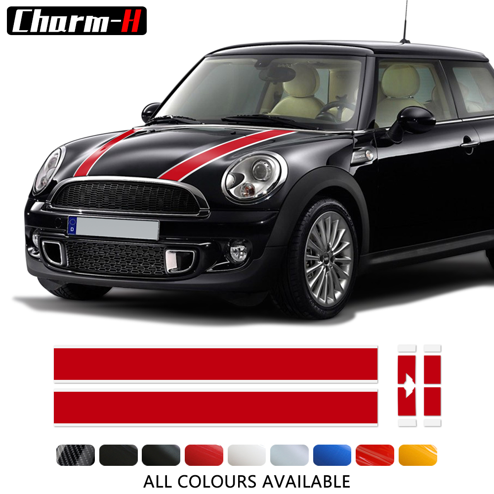 สติกเกอร์ไวนิล ลายทาง สําหรับติดกระโปรงหลังรถยนต์ MINI Cooper R56 Hatchback 2006-2013