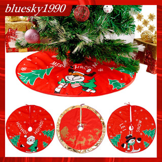 กระโปรงต้นคริสต์มาส ผ้ากันเปื้อน ซานตาคลอส Xmas Tree Cover Base Decor Xmas Tree Decoration ตกแต่งคริสต์มาส