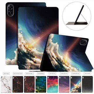 Huawei Honor Pad X9 11.5 inch Case Starry Sky Marble Tablet PU Flip Satnd Leateher Protective with Auto Wake Function Cover