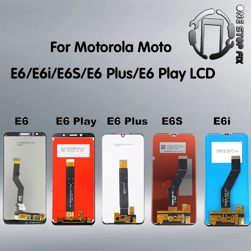 สําหรับ Motorola Moto E6 E6i E6S E6 Plus จอแสดงผล LCD หน้าจอสัมผัสสําหรับ Moto E6 เล่นจอแสดงผล Digit