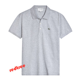 เสื้อโปโล lacoste เสื้อโปโลสําหรับผู้ชายผ้าฝ้ายสํานักงานแขนสั้น POLO