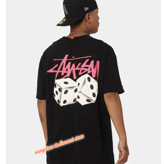 Stussy เสื้อยืดแขนสั้น โอเวอร์ไซซ์ สําหรับทุกเพศ