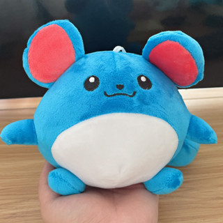 ตุ๊กตายัดนุ่น รูปการ์ตูน Pokemon Azumarill Kawaii Animal Pet Blue Rabbit Egg Peluche ขนาด 15 ซม. ของเล่นสําหรับเด็ก