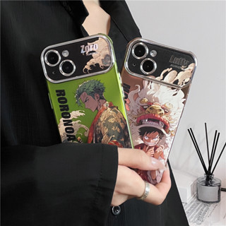 เคสโทรศัพท์มือถือ แบบนิ่ม ลายการ์ตูนลูฟี่ Zoro สําหรับ iPhone 11 12 13 14 15 PRO MAX iPhone14 iPhone14Pro