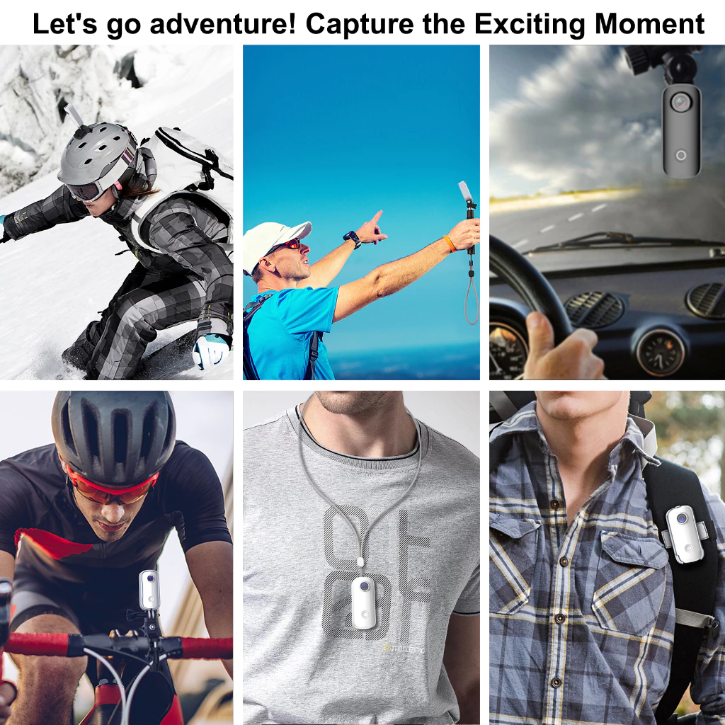 Sjcam C100+ Action Camera กล้องแอคชั่น ขนาดเล็ก 4K/30FPS กล้องวิดีโอดิจิทัล 30M กันน้ํา เชื่อมต่อ WiFi  กล้องติดหมวกกันน็อค【รับประกันหนึ่งปี 】 thumbnail 4