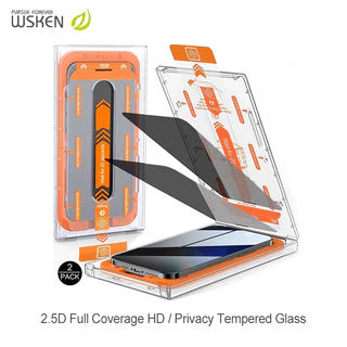 [local] Wsken ฟิล์มกระจกนิรภัยกันรอยหน้าจอ iPhone 17 HD กันฝุ่น 2.5D ติดตั้งง่าย สําหรับ iPhone 17ProMax ฟิล์ม 17Pro 16Promax 15ProMax 15Pro 15Plus 15 16E