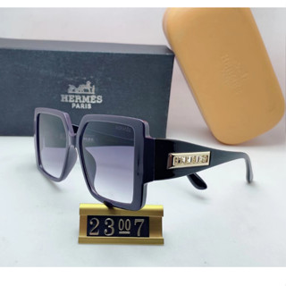 Hermes แว่นตากันแดด อัลตราไวโอเลต ทรงสี่เหลี่ยม หรูหรา พร้อมกล่อง A63 2024