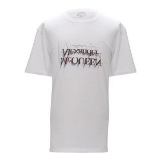 Alexander MCQUEEN เสื้อยืดแขนสั้น สีขาว สําหรับผู้ชาย