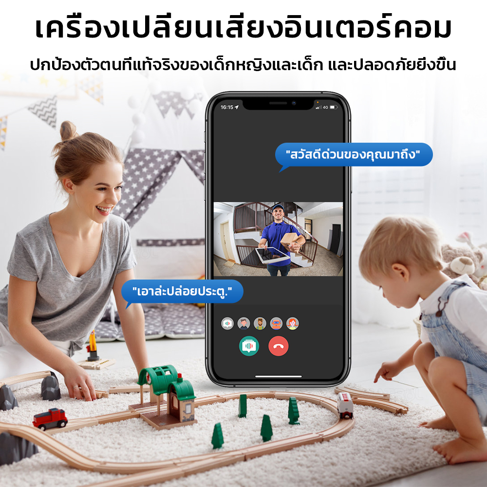 Smatrul Tuya ออดประตูไร้สาย Wifi กันขโมย กล้องวิดีโอ วิสัยทัศน์กลางคืน อินเตอร์คอม บ้าน มอนิเตอร์ ประตูโทรศัพท์ เสียง - รูปที่ 2