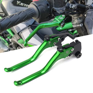 ก้านเบรกคลัทช์อลูมิเนียม CNC ปรับได้ อุปกรณ์เสริม สําหรับรถจักรยานยนต์ Kawasaki NINJA ZX6R ZX10R ER6N ER6F 2007-2020 ปี