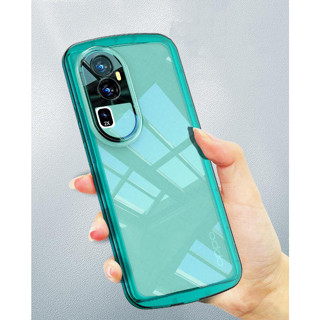 เคสโทรศัพท์มือถือ ซิลิโคนนิ่ม ใส กันกระแทก ลายวงรี หรูหรา สําหรับ OPPO Reno 10 9 8 7 6 5 Pro Plus 4G 5G