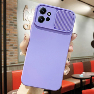 เคสโทรศัพท์มือถือนิ่ม กันหล่น กันเลนส์กล้อง มีสไลด์ สําหรับ Xiaomi Redmi Note 12 4G Note 12 Pro plus 5G Note 11 Pro Note 10S Note 10 Pro Note 9 Note 9s Note 9 Pro Redmi 12C